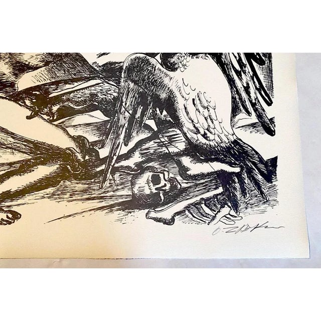 Mid-Century Modern Ossip Zadkine, The Labors of Hercules, Fight With the Stymphalian Bird, Lithograph For Sale - Image 3 of 4