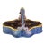 French Majolica Ceramic Egg Holder Basket, 19th Century For Sale