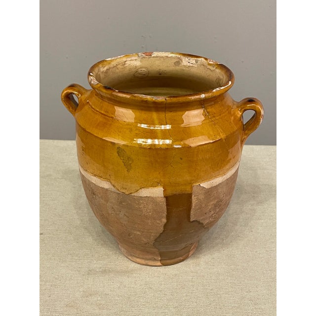 1920s Early 20th French Yellow Glazed Pottery For Sale - Image 5 of 9