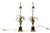 Vintage Maison Charles Brass Palm Table Lamps, French Mid-Century Hollywood Regency Pair, "Vase Roseaux" Design, 1950s For Sale - Image 9 of 10