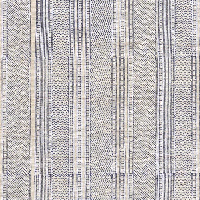 Sample - Schumacher Mohave Fabric in Indigo For Sale