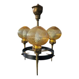 Vintage Hanging Lamp, 1950s For Sale