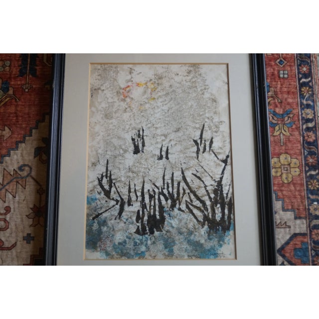 1970s Mitsuzo Yamada Signed and Numbered Original Etching, Framed For Sale - Image 4 of 9