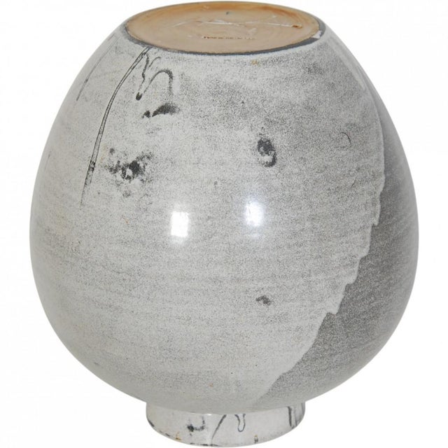 Vintage Grey Ceramic Vase by Herman Kæhler, 1950s For Sale - Image 9 of 11