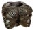 Wooden Ashtray with Sculpted Heads, France, 1950s For Sale