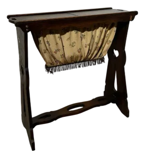 Antique Sewing Table in Wood