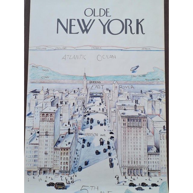 Vintage Decorative Poster by Saul Steinberg, 1980s For Sale - Image 9 of 13