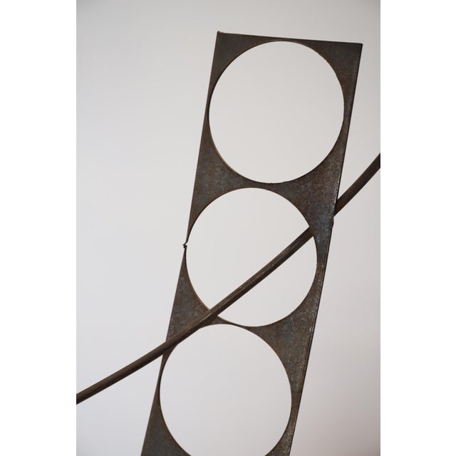Metal Steel Table Top Sculpture For Sale - Image 7 of 8