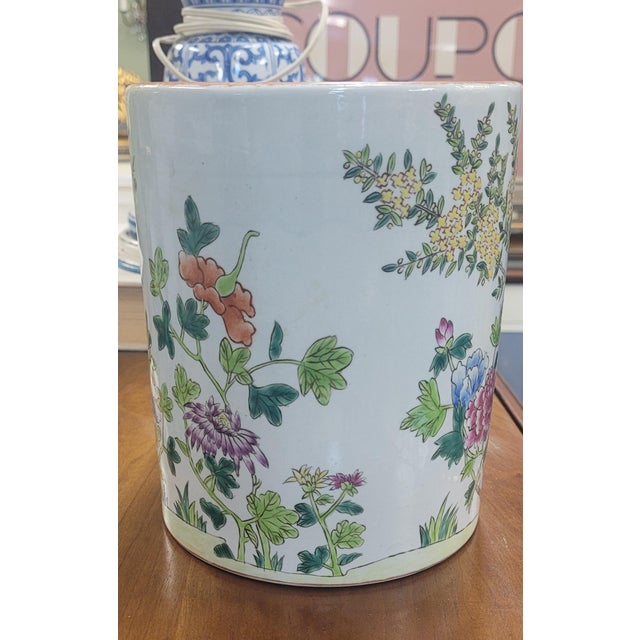 Late 19th Century 19th Century Chinese Porcelain Brush Holder For Sale - Image 5 of 11
