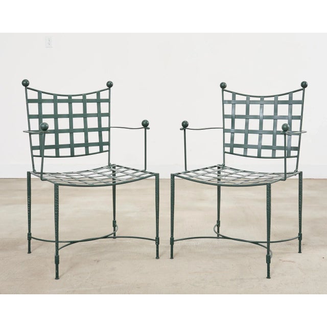 Metal Mario Papperzini for Salterini Iron Garden Dining Suite, Attributed For Sale - Image 7 of 12