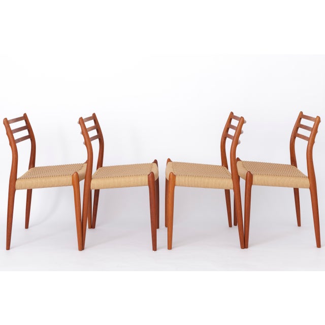Niels Otto Møller Model 78 Dining Chairs, Set of 4 – Designed in 1968 Elevate your home with this beautiful set of four...
