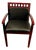 Vintage Office Mahogany Chair Slotted Cut Used in Lincoln Lawyer Set For Sale