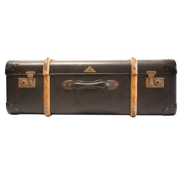 Antique German Suitcase Luggage Echt Vulkanfiber Chairish