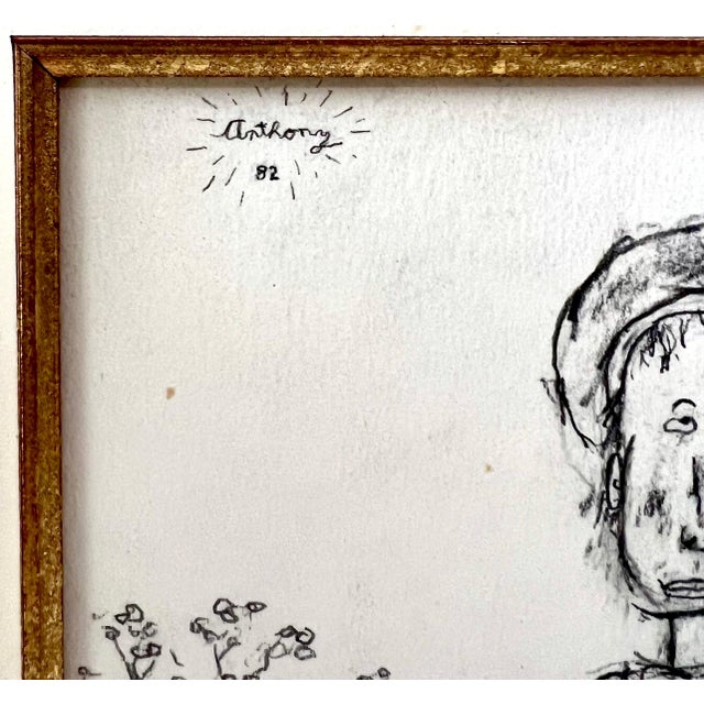 1980s William Anthony, William Anthony 1982 American Subversive Satirical Caricature Drawing "Gilles", 1982 For Sale - Image 5 of 9