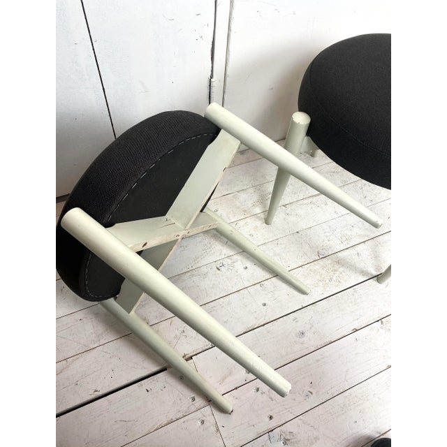 Wood Set of Mid-Century Scandinavian Wooden Stools For Sale - Image 7 of 10