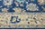 Contemporary Hand-Knotted Wool Modern Oushak Style Area Rug in Indigo Blue For Sale - Image 9 of 12