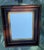 Brown Early 20th Century American Walnut Wood With Gold Gilt Framed Wall Mirror For Sale - Image 8 of 12