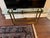 Mid 20th Century Mid-Century Modern Italian Style Gilded Brass Glass Top Console Hall Table For Sale - Image 5 of 9