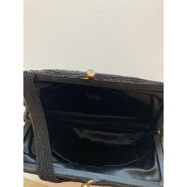 Glass Vintage Lucille De Paris Beaded Evening Bag For Sale - Image 7 of 7
