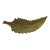 Vintage Brass Leaf Shaped Napkin Rings For Sale