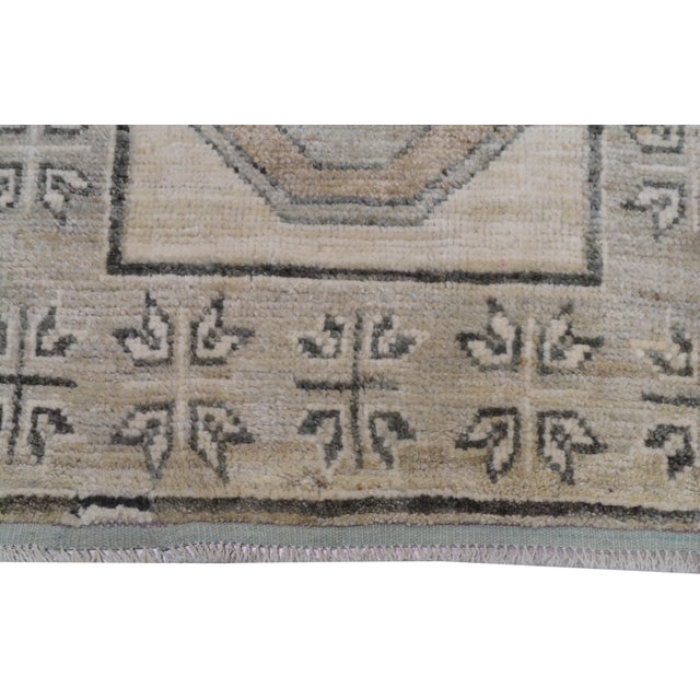 Oushak Hand Knotted Wool Rug, 2'7"x12'6" For Sale - Image 4 of 5