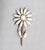 Mid-Century Modern Vintage Signed Napier White Rhinestone Flower Brooch For Sale - Image 3 of 8