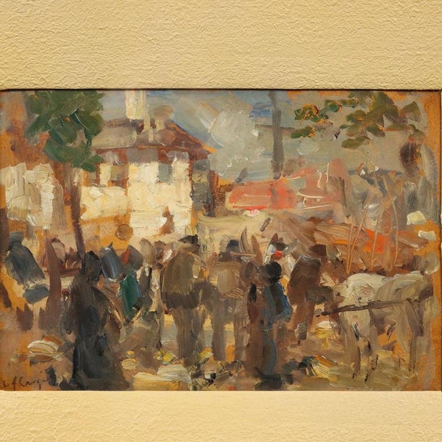 Vittore Antonio Cargnel, Untitled, Oil on Cardboard, Framed For Sale - Image 3 of 13