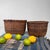 1960s Vintage Japanese Bamboo Baskets, 1960s, Set of 2 For Sale - Image 5 of 16