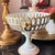 Antique Old Paris porcelain reticulated compote with gold bow and black ring detail // French porcelain // gilt accents // tazza // elegant For Sale - Image 10 of 12