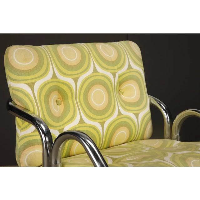 Set of Four Jerry Johnson 'Arcadia' Chrome Sling Chairs for Landes, 1970s For Sale - Image 13 of 17