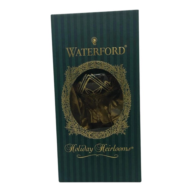 Waterford Holiday Heirlooms Ornament New Years Toast 2000 Champagne Glass For Sale