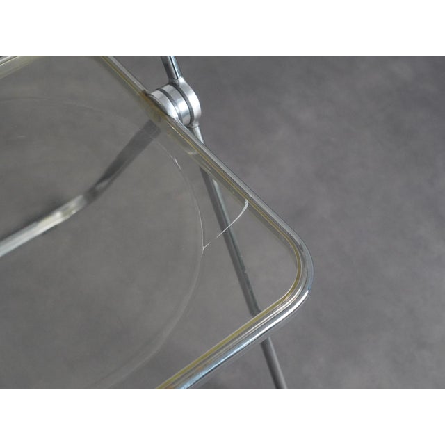 Plia Folding Chairs by Giancarlo Piretti for Castelli, Italy, 1970s, Set of 2 For Sale - Image 9 of 11