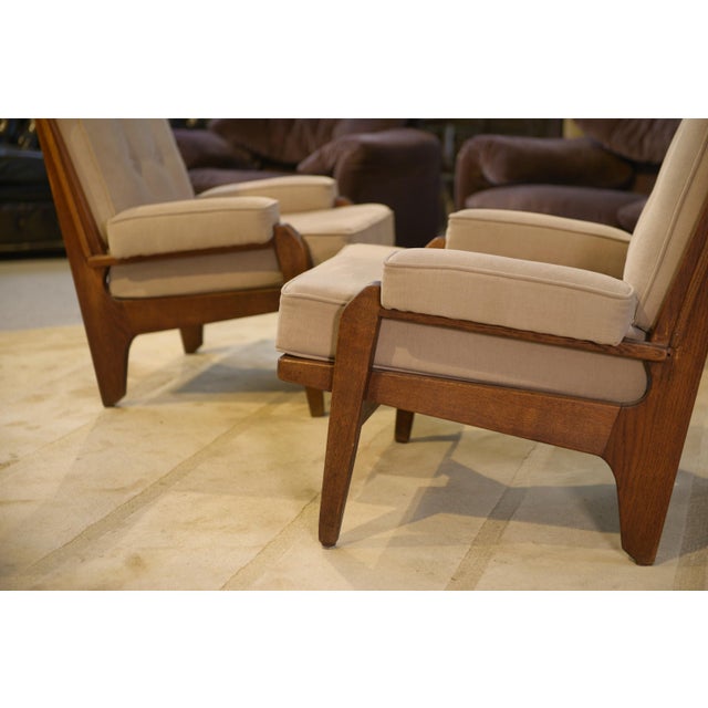 Lounge Chairs by Guillerme and Chambron for Votre Maison, 1960s, Set of 2 For Sale - Image 12 of 15