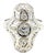 Art Deco 18k White Gold Diamond Filigree Ring, Size 6 For Sale