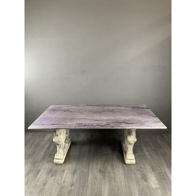 Magnificent Table with Marble Top We are delighted to offer you this exceptional table, a true masterpiece that will add a...