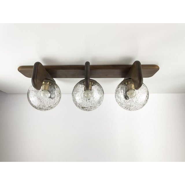 Vintage Three-Glass Globe Wall Light from Kaiser Leuchten, 1960s For Sale - Image 11 of 18