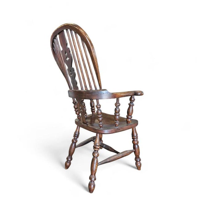 Large Yorkshire Broadarm Windsor Armchair For Sale - Image 15 of 18