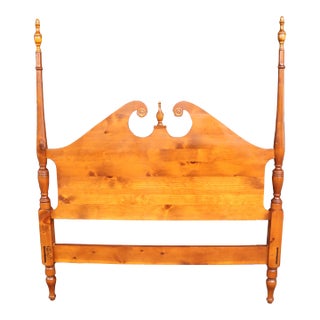 Tom Seeley Queen Pine Headboard For Sale