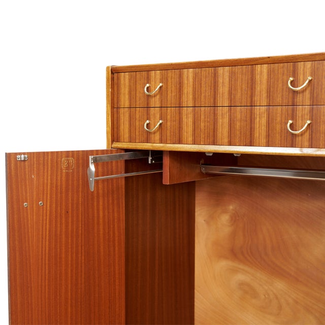 1960s Mid Century Armoire Coat Closet by E Gomme For Sale - Image 9 of 11