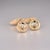 Traditional Diamond 14k Yellow Gold Cufflinks Certified, Pair For Sale - Image 3 of 11