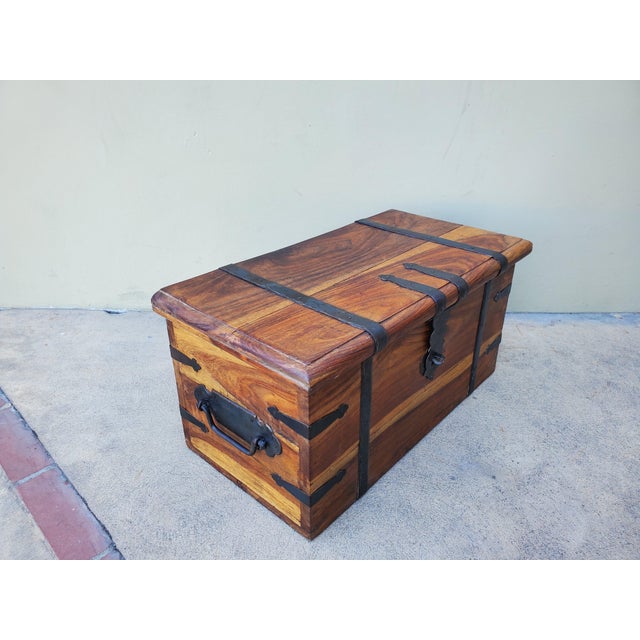 1990s Solid Wood Chest For Sale In Los Angeles - Image 6 of 18