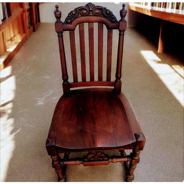 Exquisite, Three-Piece Antique Mahogany Set by Michigan Chair For Sale In Raleigh - Image 6 of 6