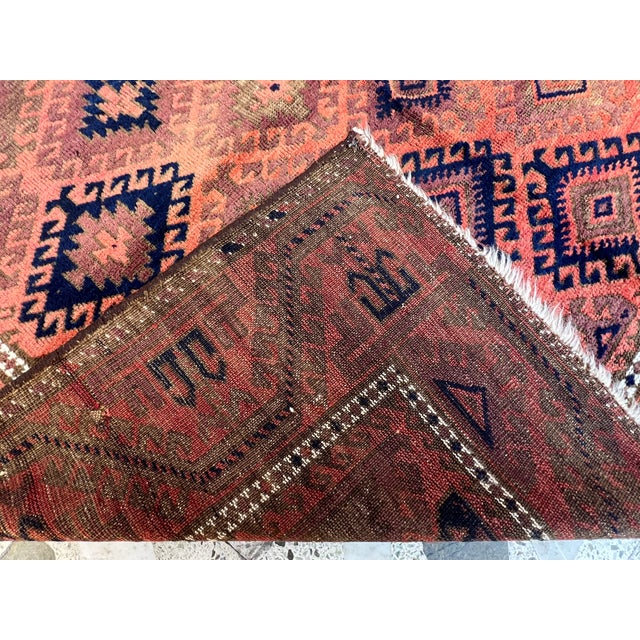 Antique Turkmen Yomut Hand-Knotted Wool Area Rug - 5'3" X 8'1" For Sale - Image 14 of 14