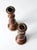 Mid 20th Century Vintage Wooden Candlestick Holders Pair For Sale - Image 5 of 10