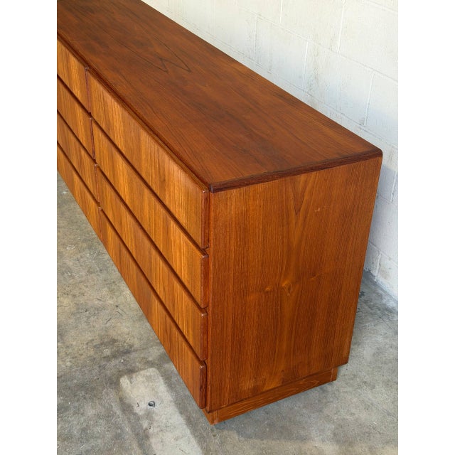 1970s Danish Teak Dresser by Komfort Mid-Century Modern Lowboy 1960s, Attributed For Sale - Image 5 of 11