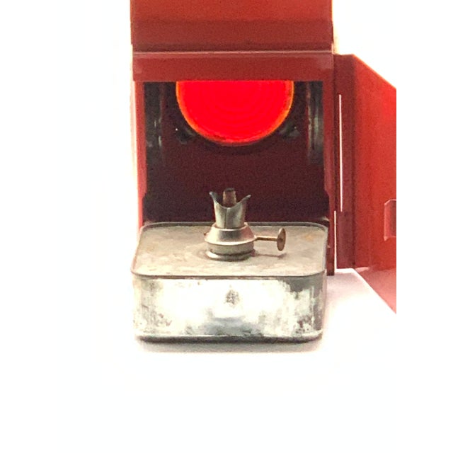 1940s Red Kenyon Ken Lite Lantern For Sale - Image 9 of 11