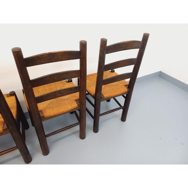 Vintage Brutalist Chairs by Georges Robert, 1960s, Set of 4 For Sale - Image 12 of 18