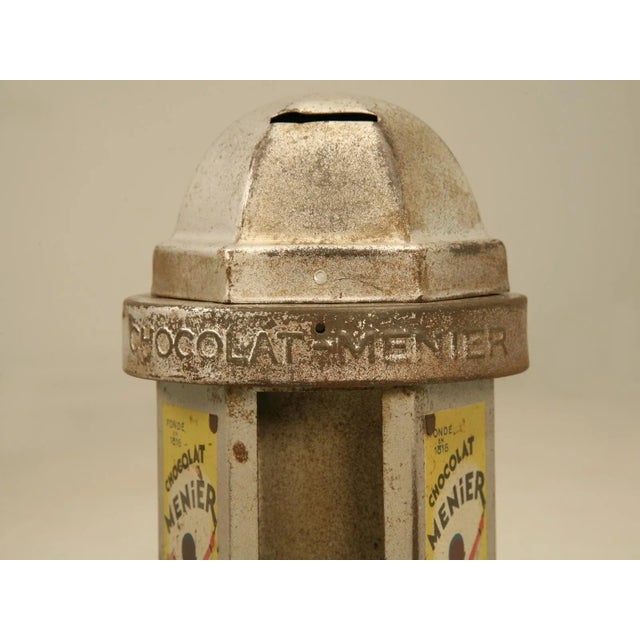 Chocolate Menier Dispenser From a Store in Paris France All Original C1930's For Sale In Chicago - Image 6 of 7