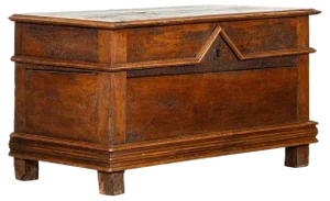 17thc Italian Cedar Wood Coffer, 1680s