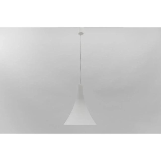 Mid-Century Modern Tokyo Pendant Lamp in Opaline Glass by Wilhelm Braun-Feldweg for Peill & Putzler For Sale - Image 3 of 8